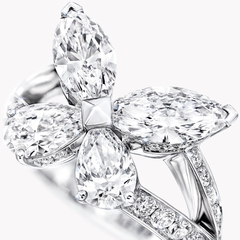 Classic Butterfly Diamond Ring, , hi-res