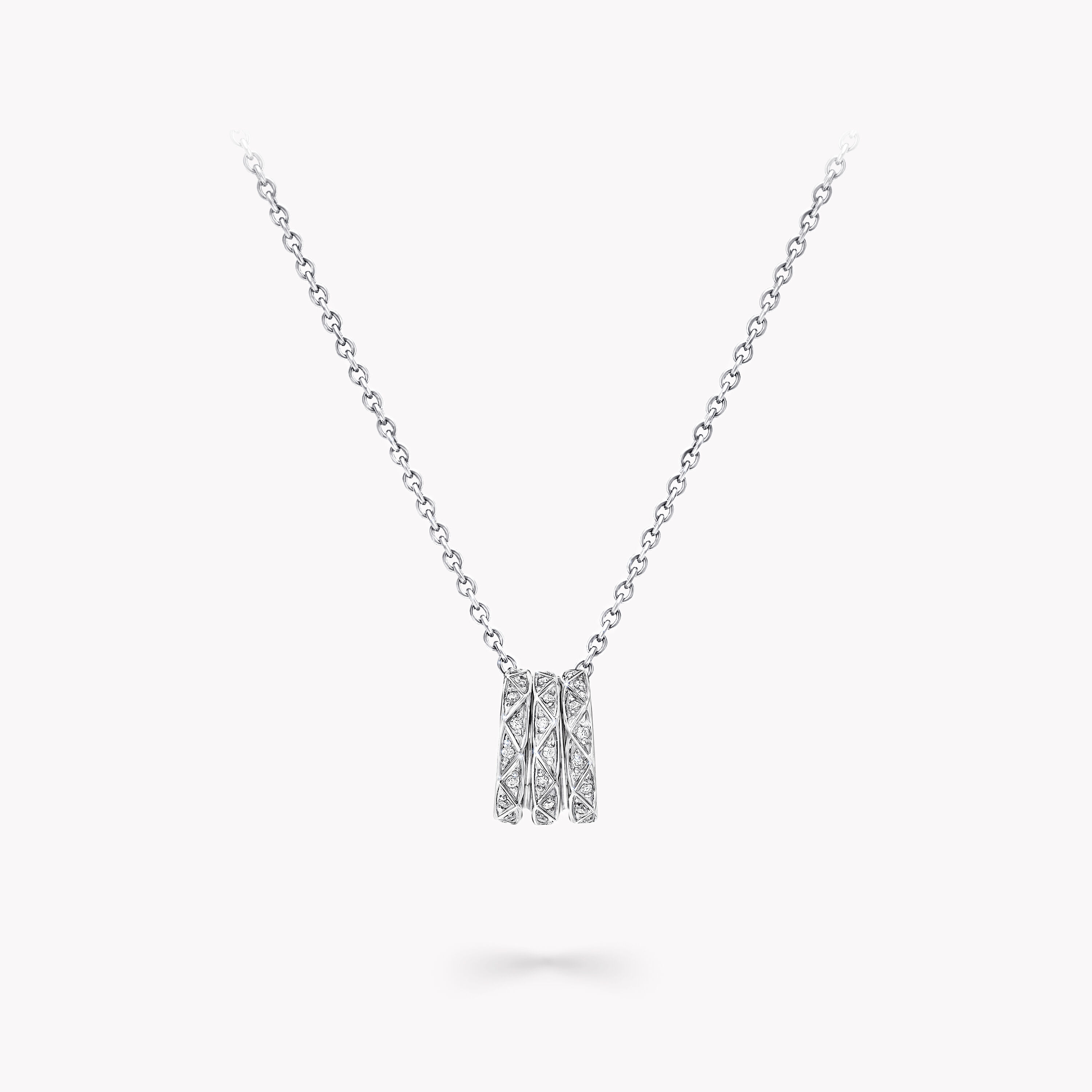 Laurence Graff Signature Triple Pav Diamond Pendant Graff