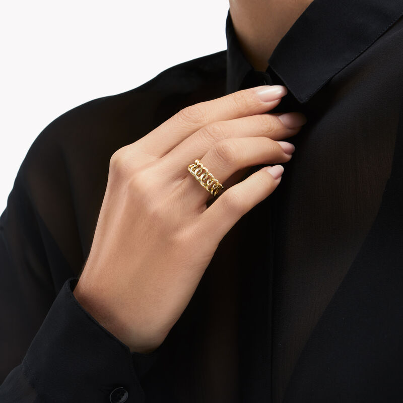 Inspired by Twombly Round Diamond Pavé Band, , hi-res
