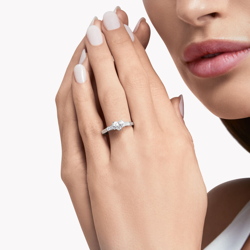 Promise Heart Shape Diamond Engagement Ring, , hi-res