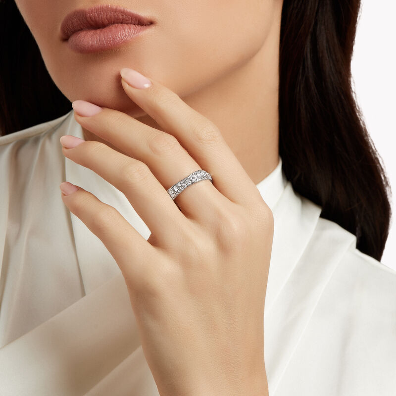 Spiral Pavé Diamond Band, , hi-res
