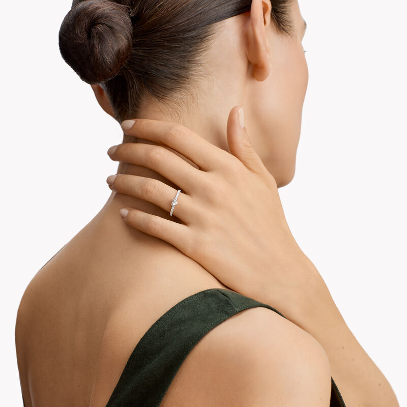 Foufou心形钻石戒指