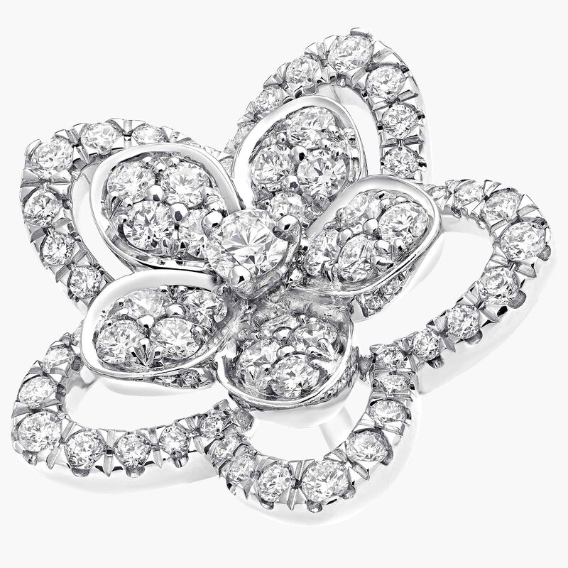 Wild Flower Diamond Stud Earrings, , hi-res