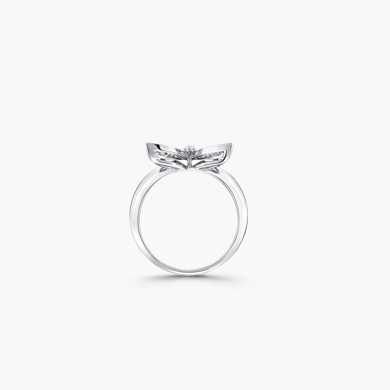 Pavé Butterfly Diamond Small Ring, , hi-res