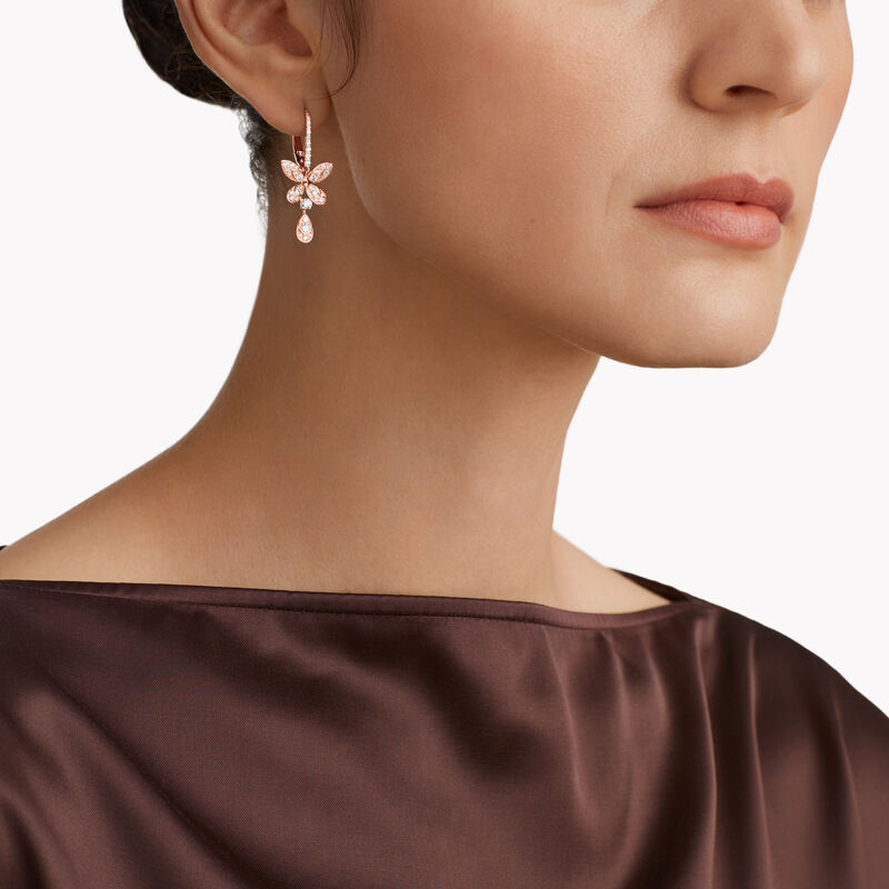 缱绻蝴蝶钻石耳环