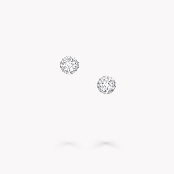 Icon Round Diamond Stud Earrings, , hi-res