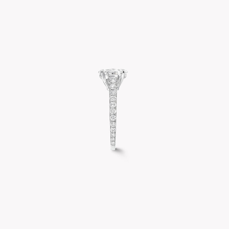 Flame Oval Diamond Engagement Ring, , hi-res