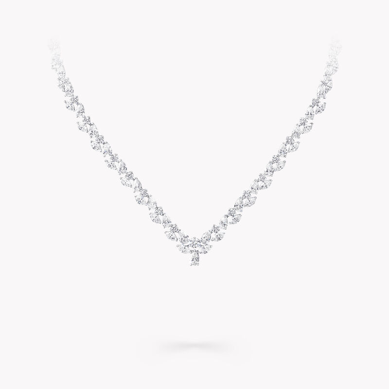 Multi-shape Diamond Necklace, , hi-res