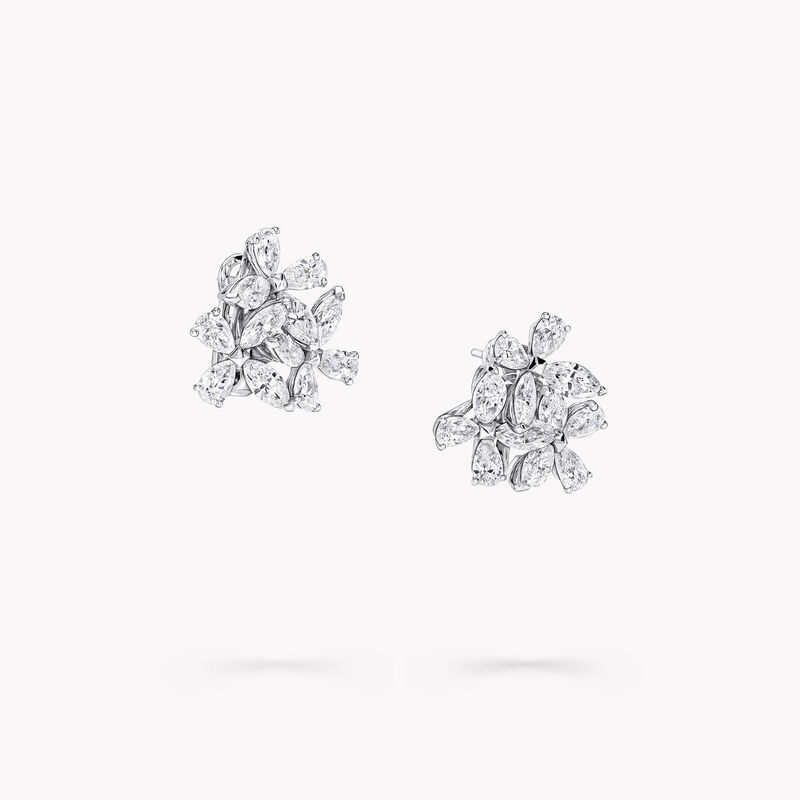 Triple Classic Butterfly Diamond Earrings