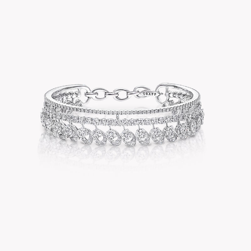 Graff Gateway Triple Row Diamond Bangle, , hi-res