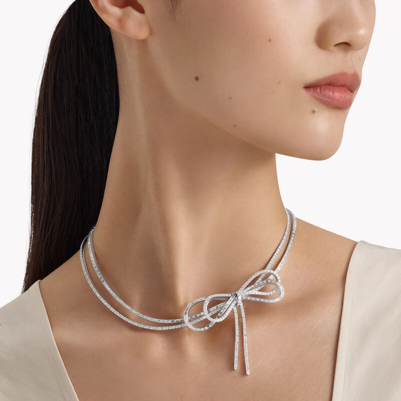 Tilda's Bow系列钻石双行项链