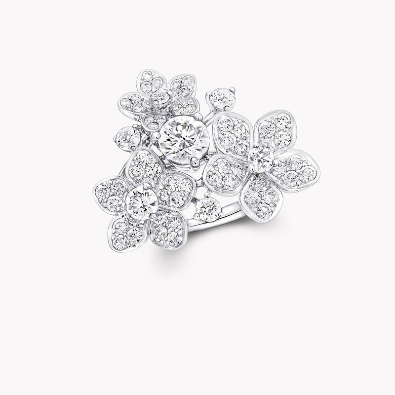 Wild Flower Diamond Cluster Ring