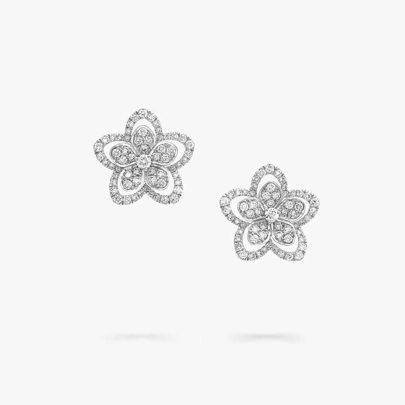 Wild Flower Diamond Stud Earrings, , hi-res