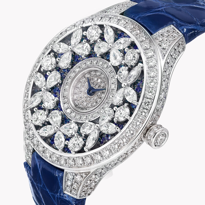 Classic Butterfly Diamond and Sapphire Watch, , hi-res