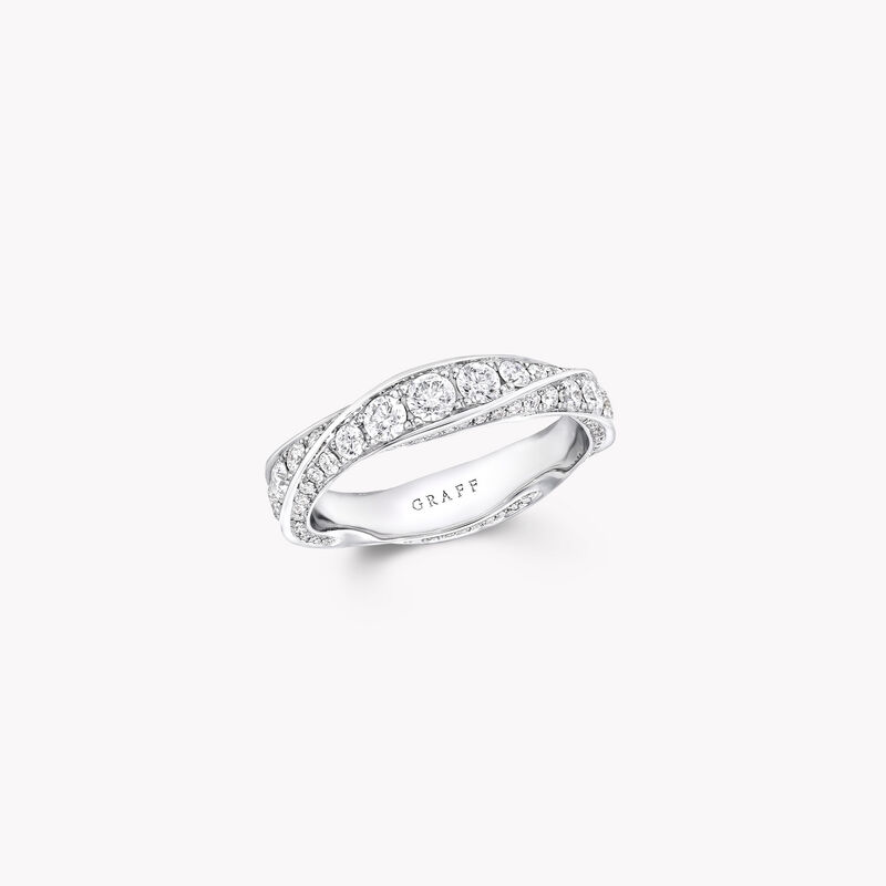 Spiral Pavé Diamond Band, , hi-res
