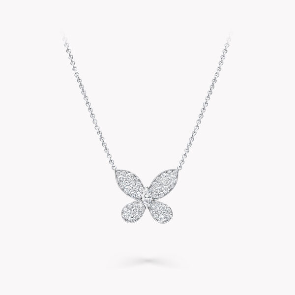 Pavé Butterfly Diamond Mini Pendant, , hi-res