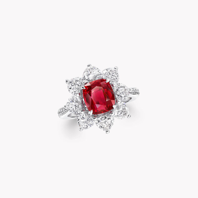 Cushion Cut Ruby High Jewellery Ring, , hi-res