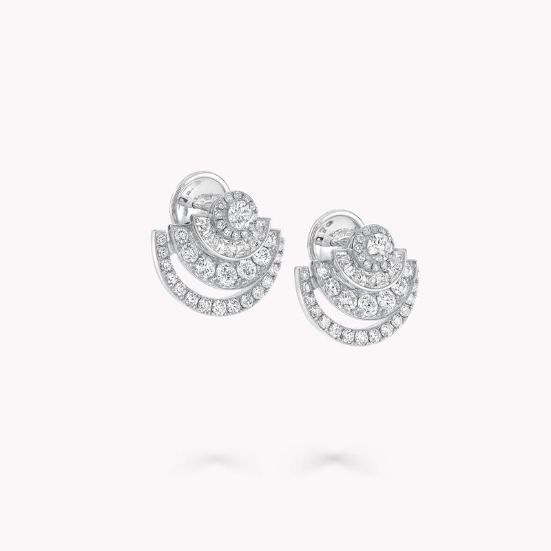 Night Moon Baguette Cut Diamond Earrings, , hi-res