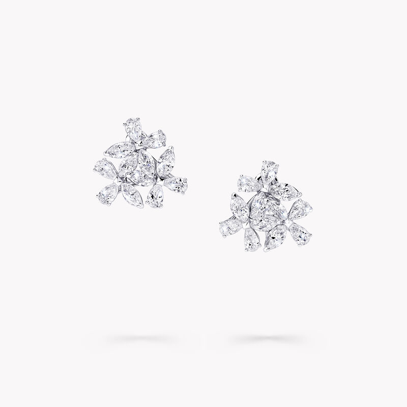 Triple Classic Butterfly Diamond Earrings, , hi-res