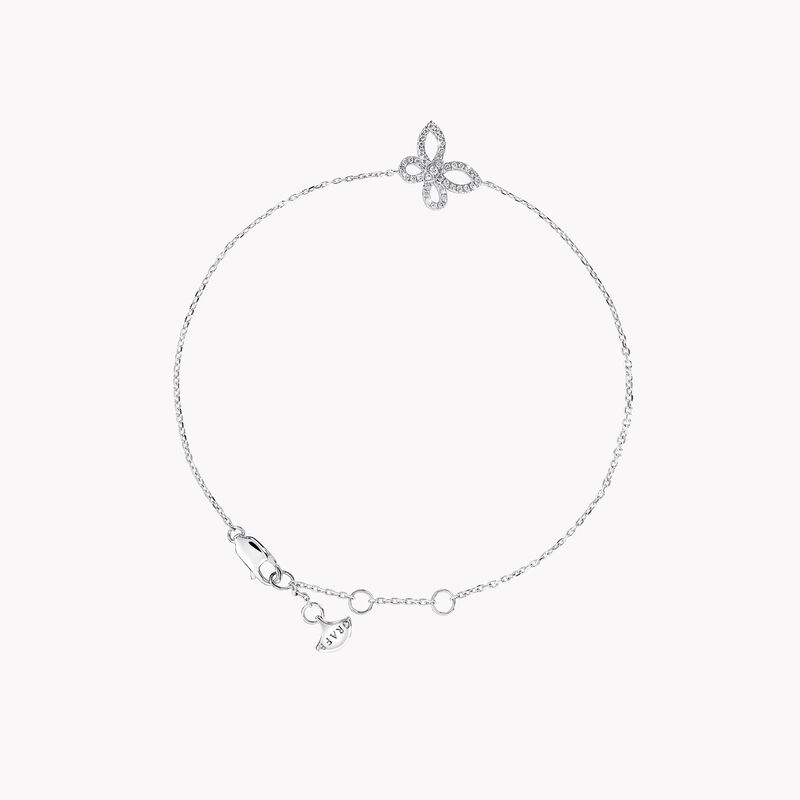 Mini Butterfly Silhouette Diamond Bracelet, , hi-res