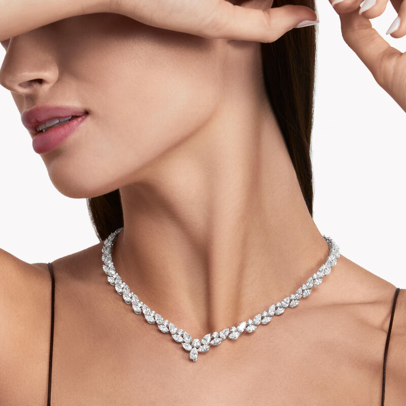 Multi-shape Diamond Necklace