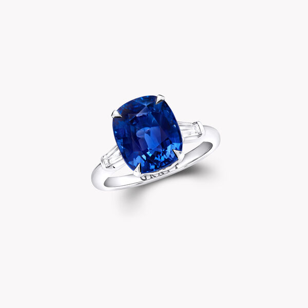 Cushion Cut Sapphire High Jewellery Ring, , hi-res