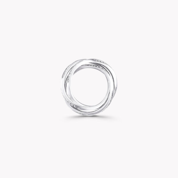 Triple Spiral Pavé Diamond Ring, , hi-res