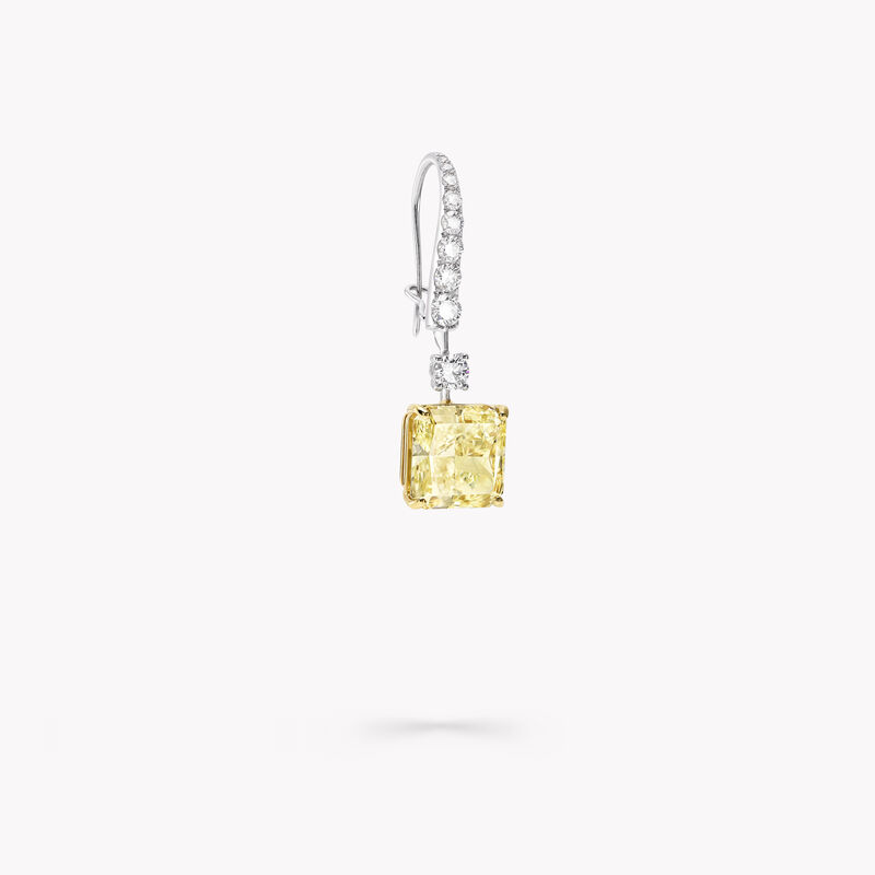 Yellow and White Diamond High Jewellery Earrings, , hi-res