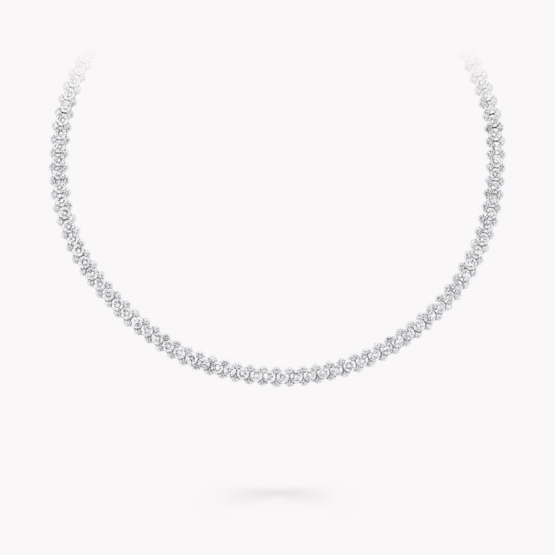 Duet Triple Row Diamond Necklace, , hi-res