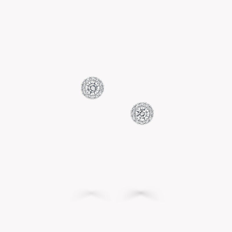 Icon圆形钻石耳钉, , hi-res