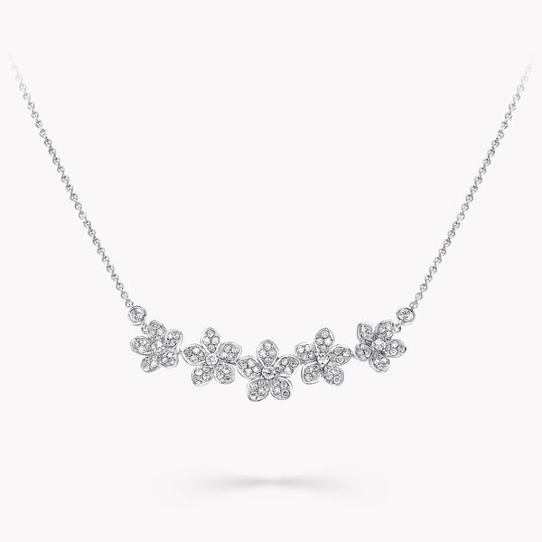 Wild Flower Diamond Line Pendant, , hi-res