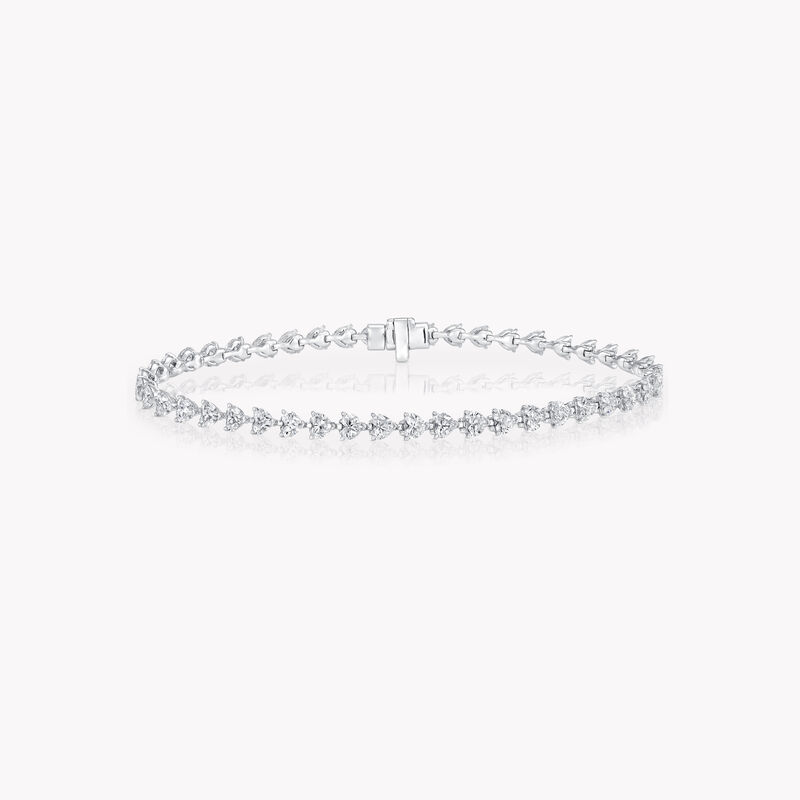 Heart Shape Diamond Bracelet, , hi-res