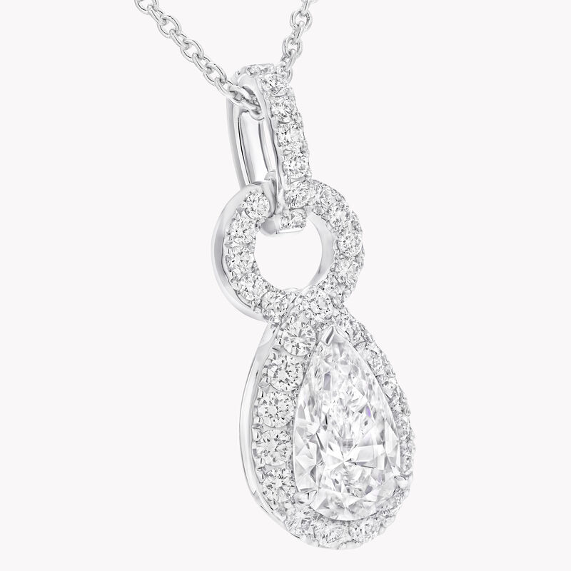 Icon 8梨形钻石吊坠