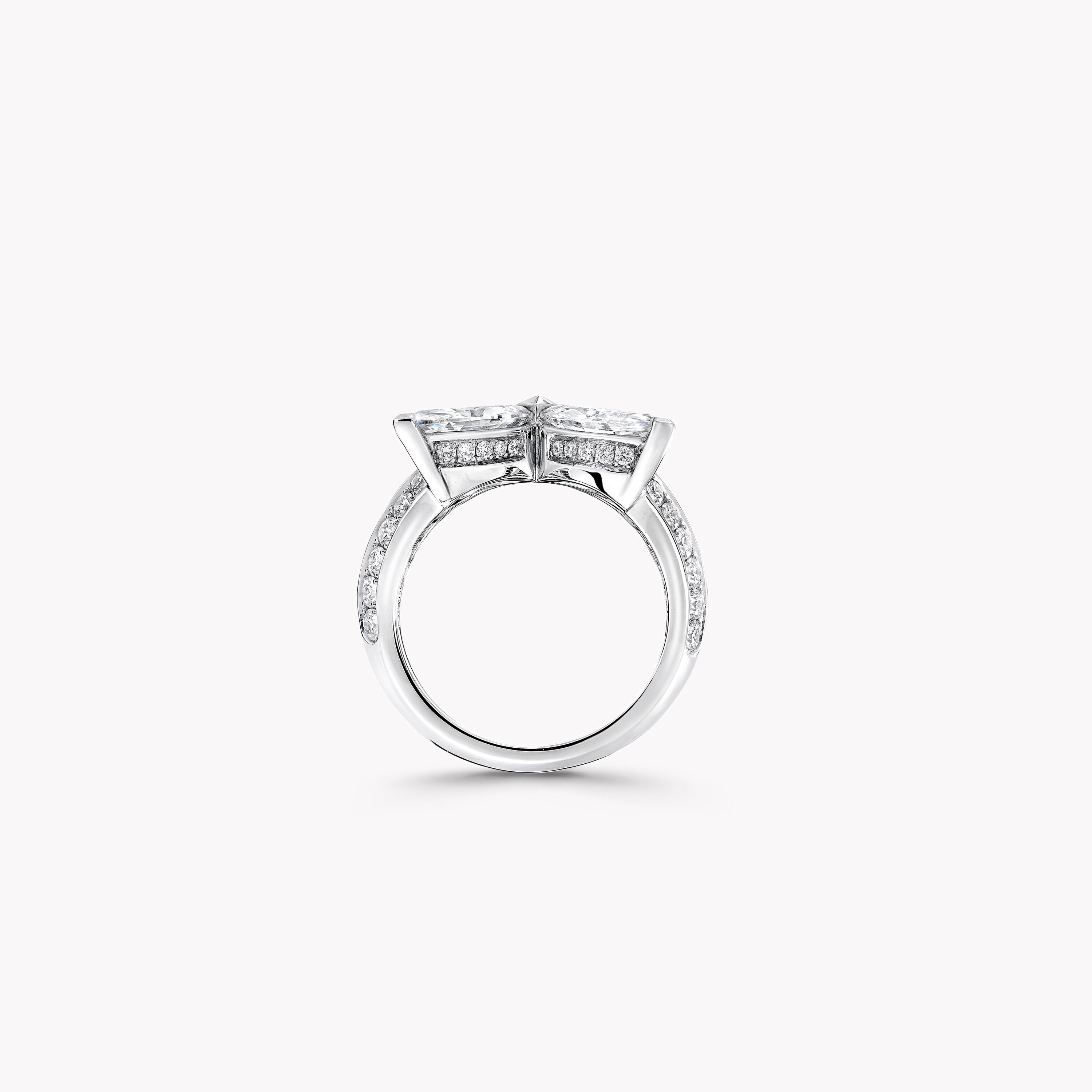 Classic Butterfly Diamond Ring, White Gold - Graff