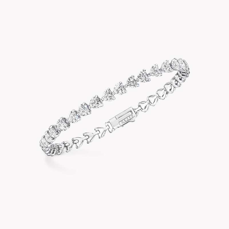 Heart Shape Diamond Bracelet, , hi-res