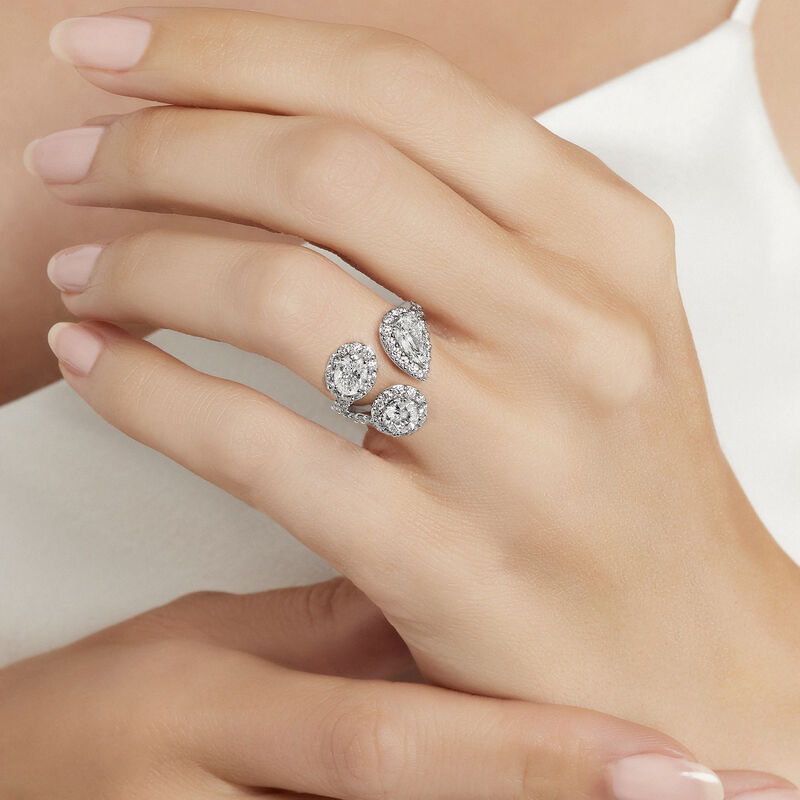 Icon Diamond Three Stone Ring, , hi-res