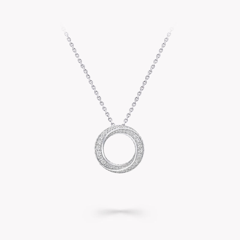 Spiral Pavé Diamond Pendant, , hi-res