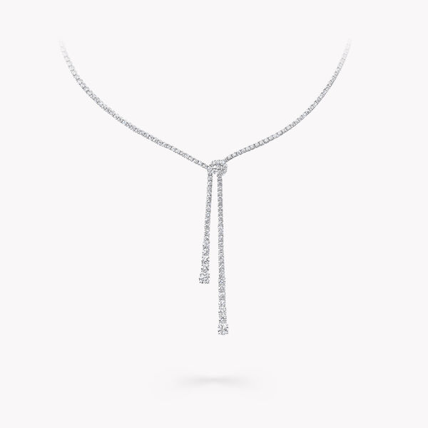 Diamond Double Strand Knot Necklace, , hi-res