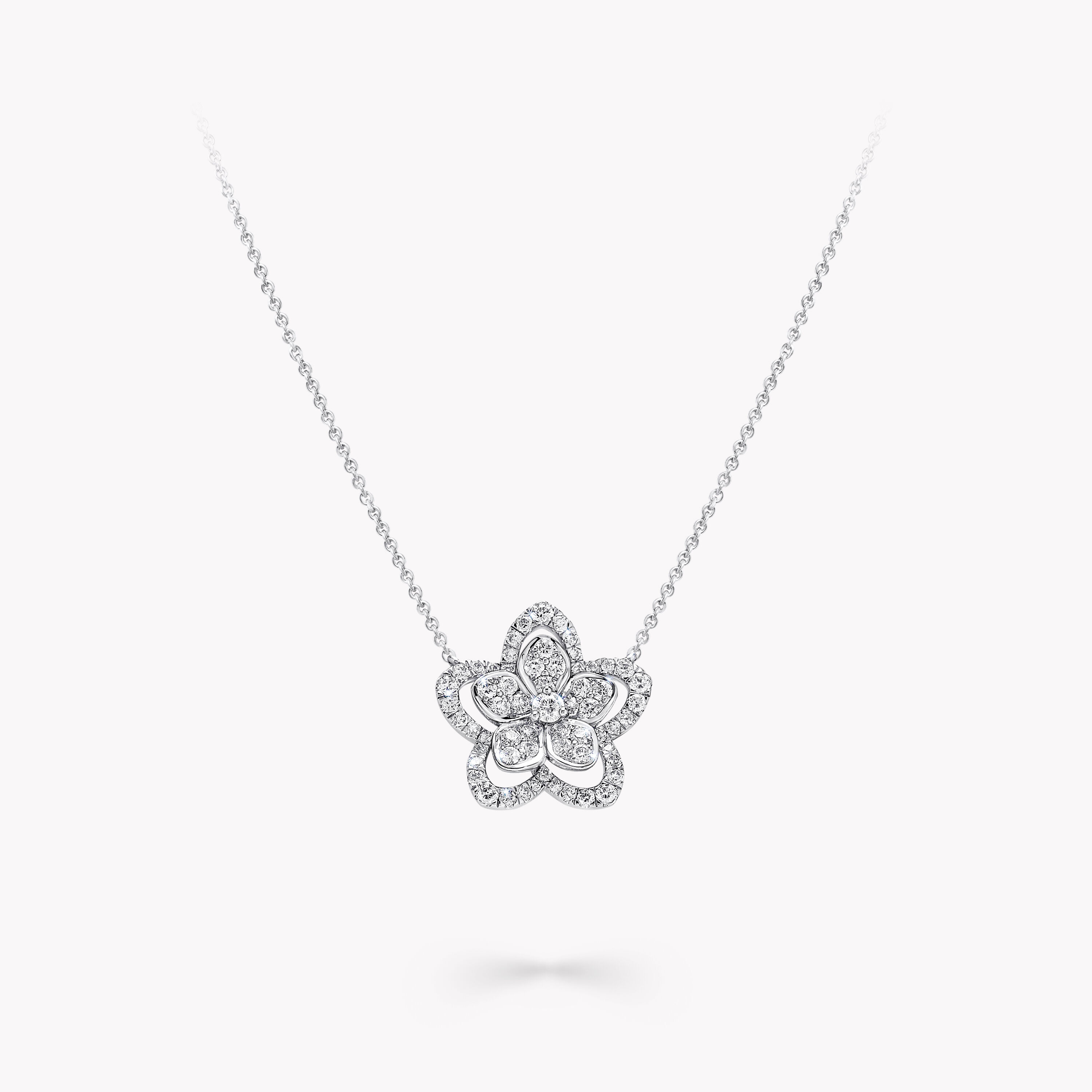 Flower cheap pendant diamond