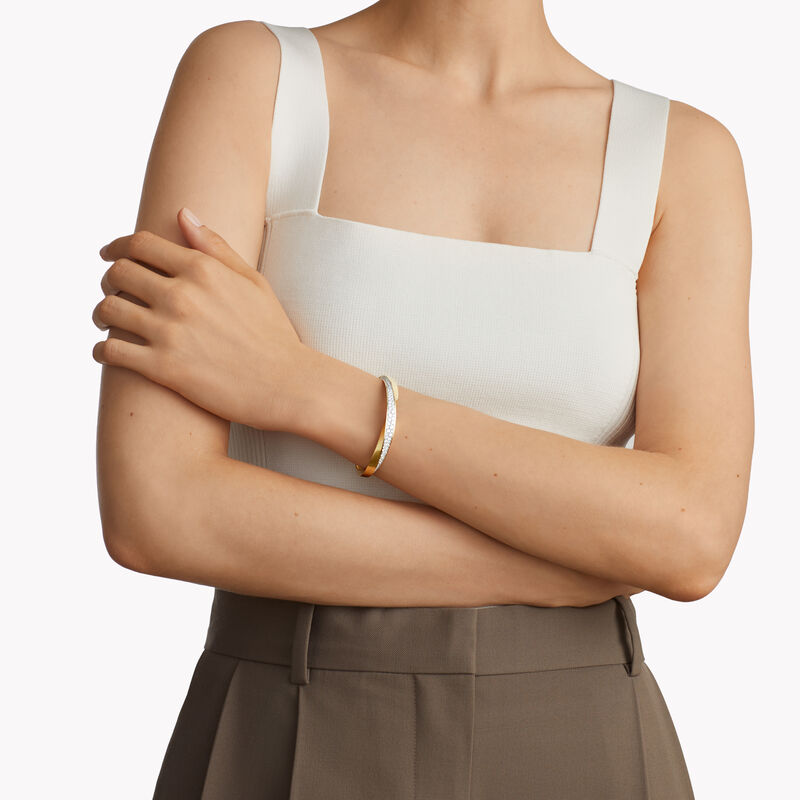 Spiral密镶钻石手鐲