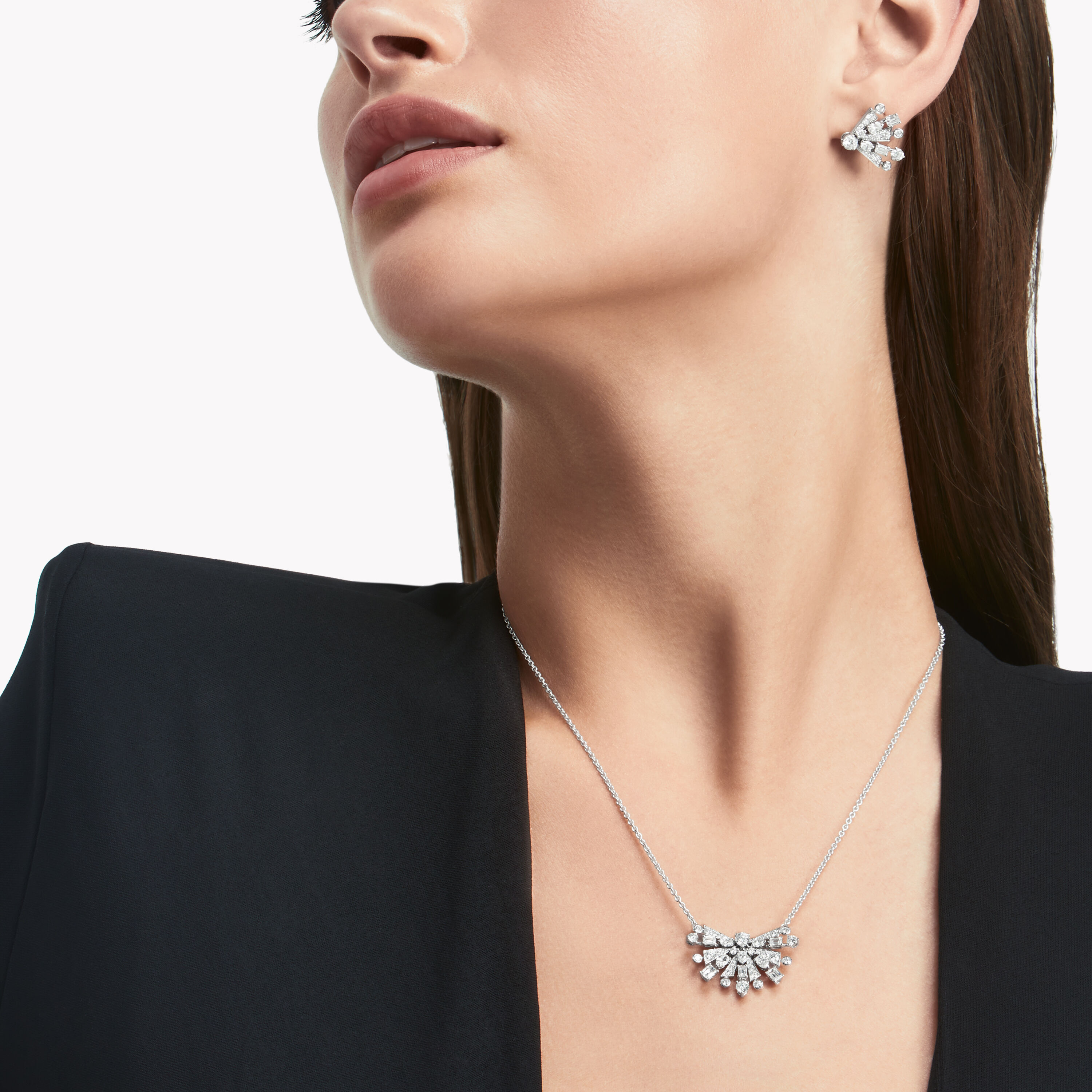 Natural Multi Shape Diamond Flower Lady's Necklace Pendant 18K White Gold  4.38Ct | eBay