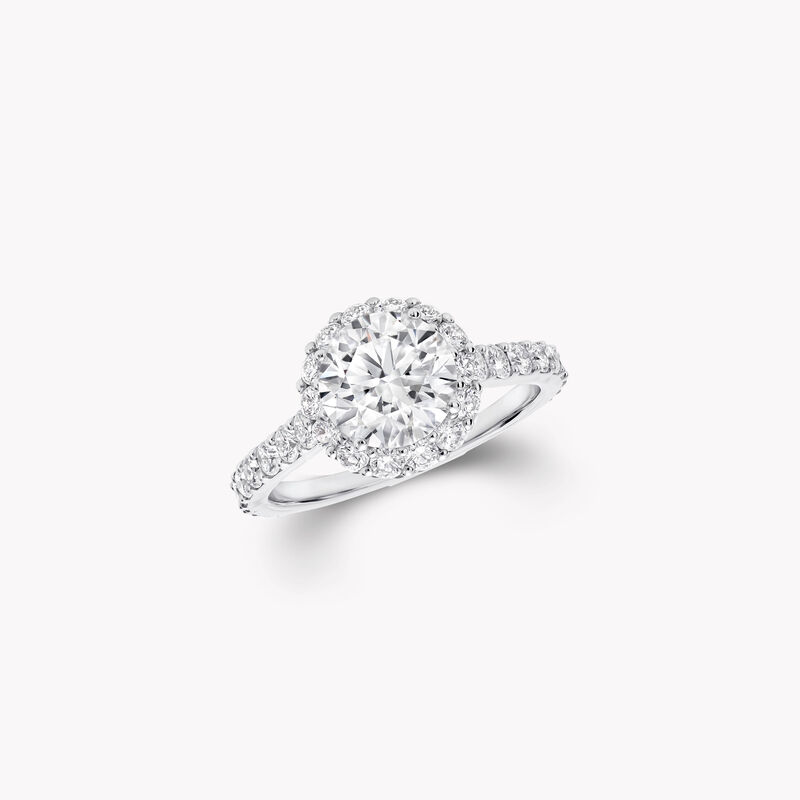 Icon圆形钻石订婚戒指