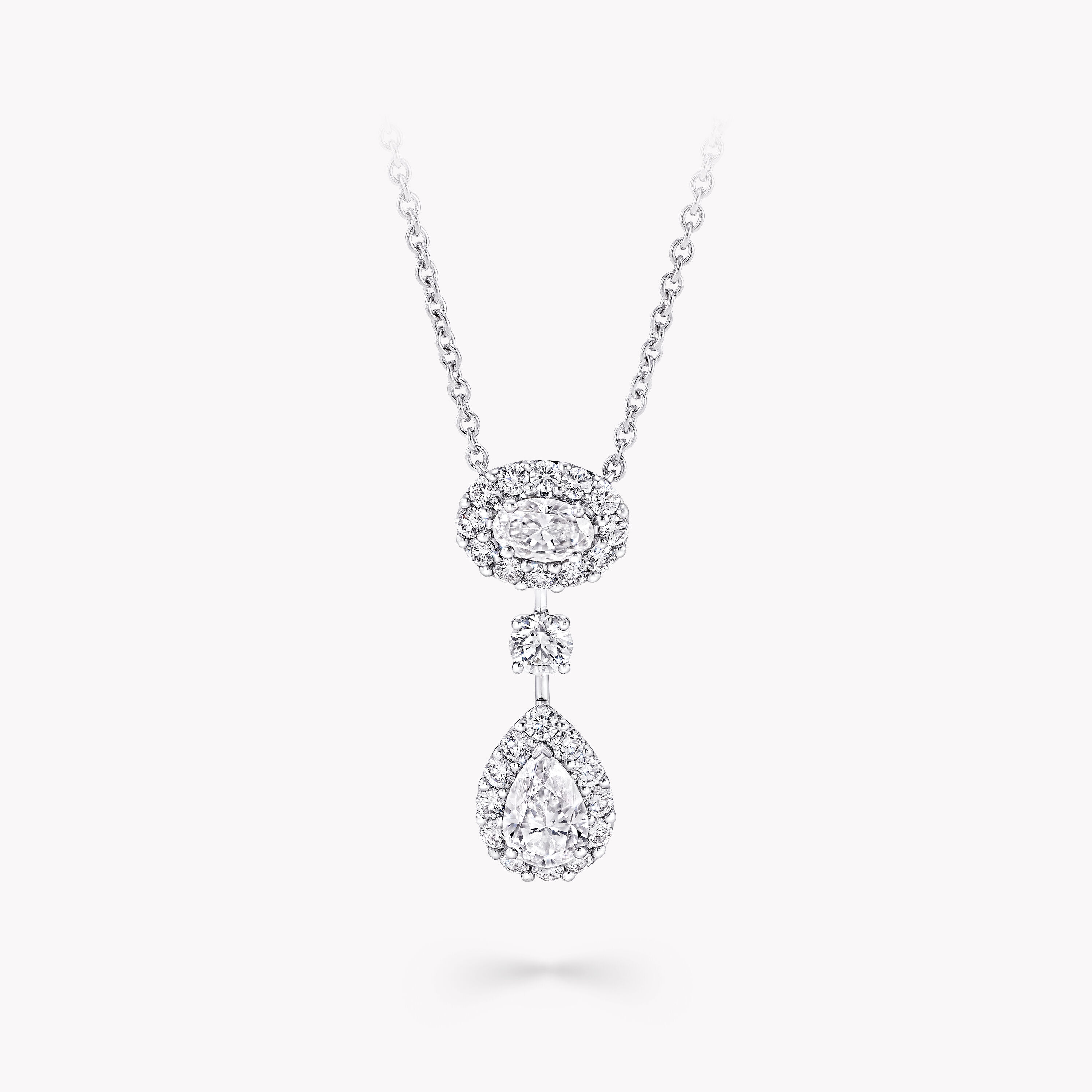 Diamond drop cheap pendant necklace