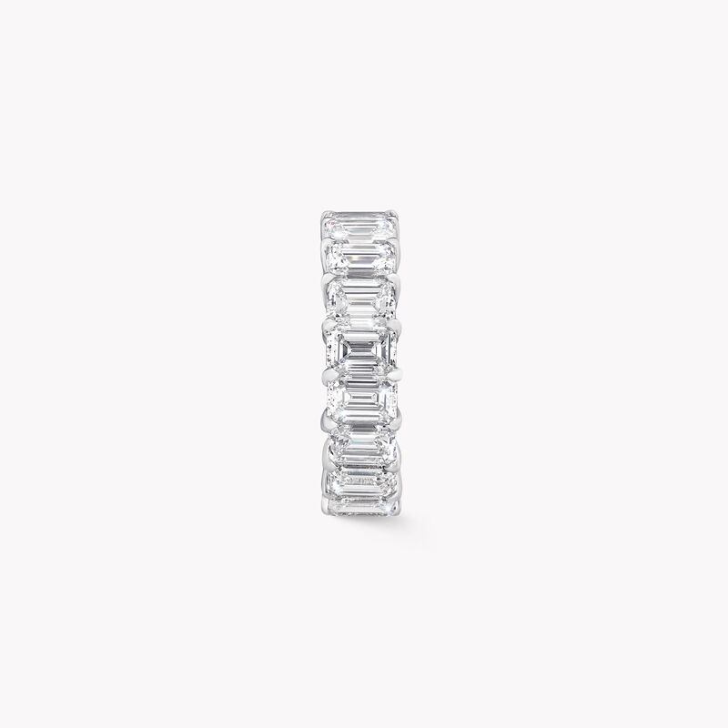 Emerald Cut Diamond Wedding Band, , hi-res