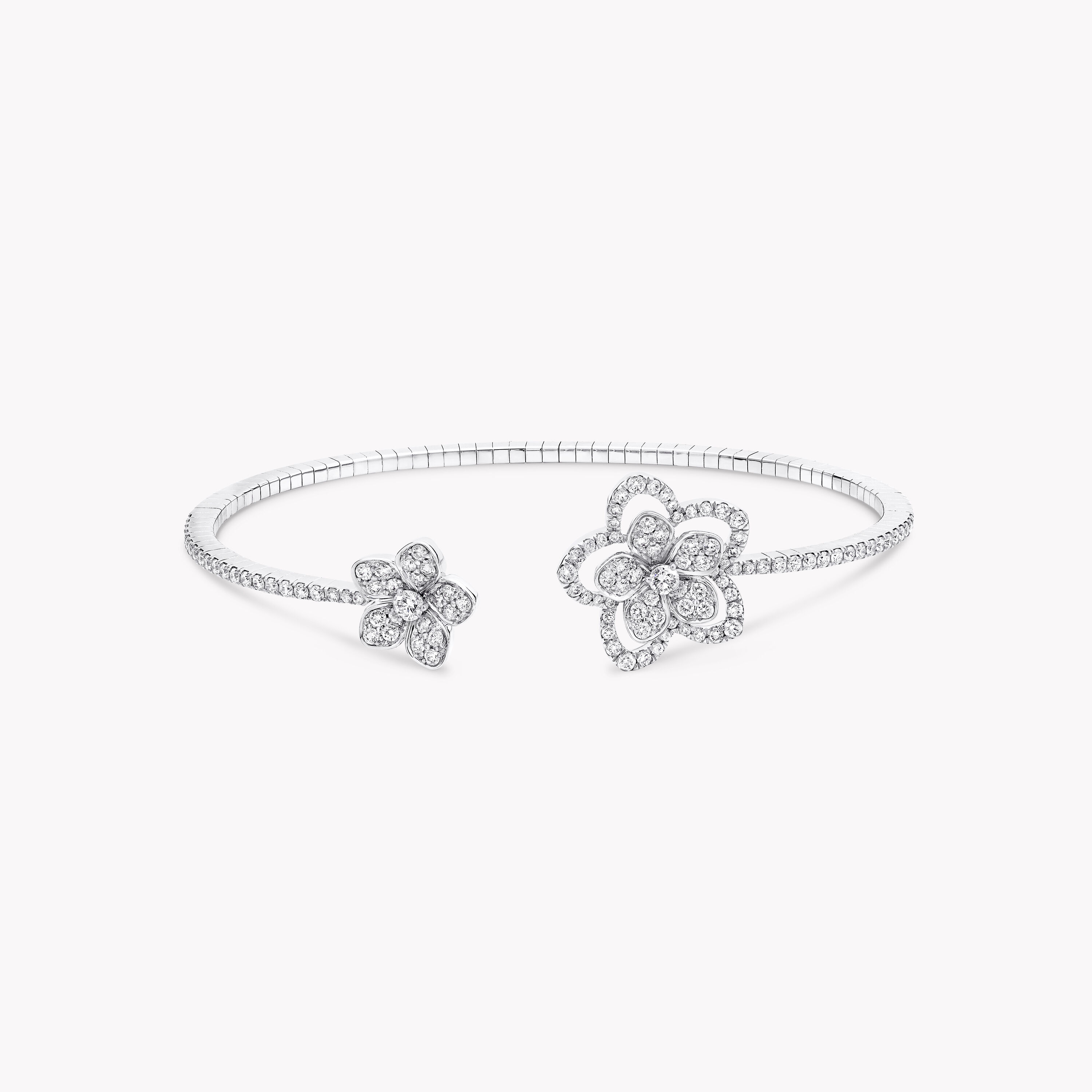 Wild Flower pavé diamond bracelet Diamond  Graff