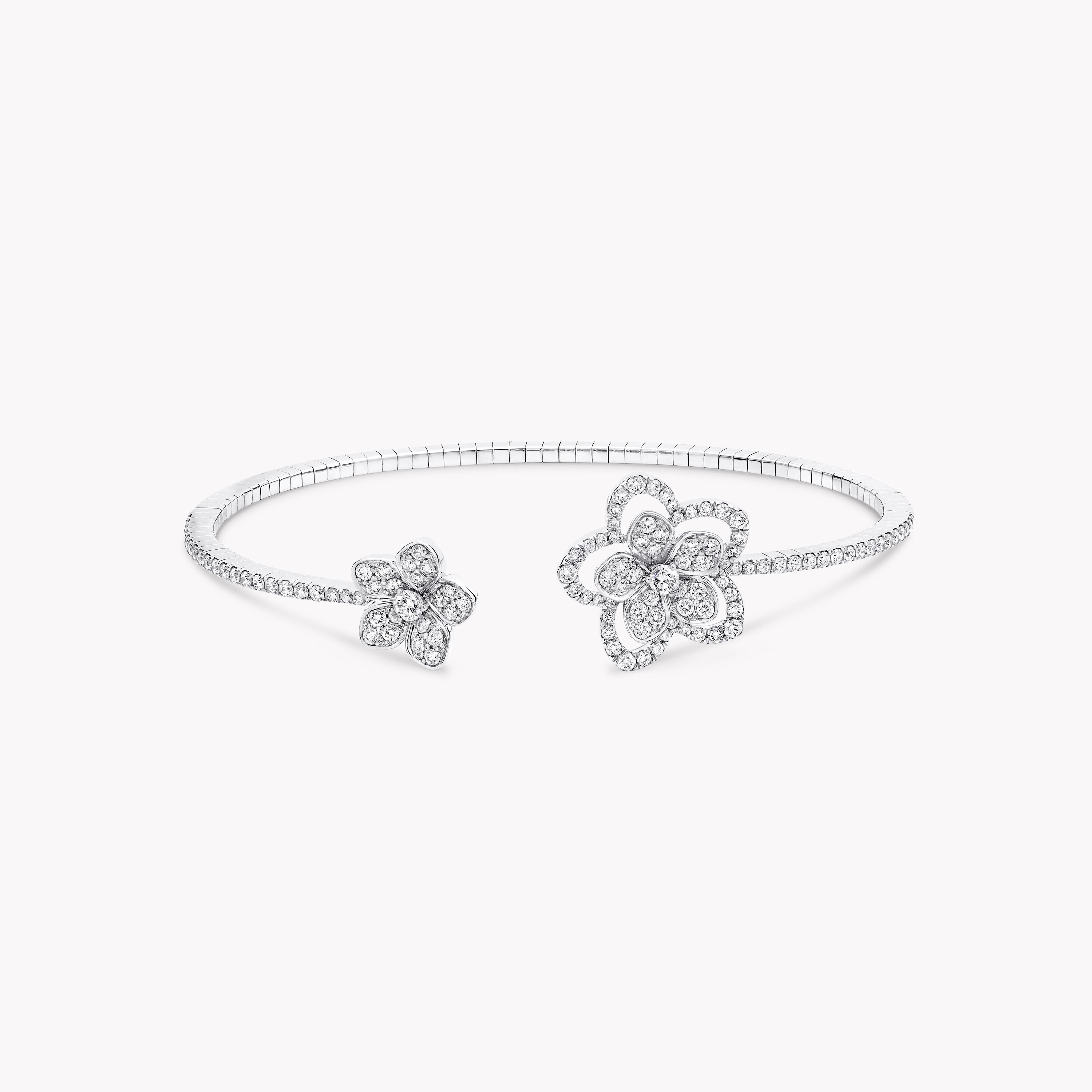 Diamond sales flower bracelet