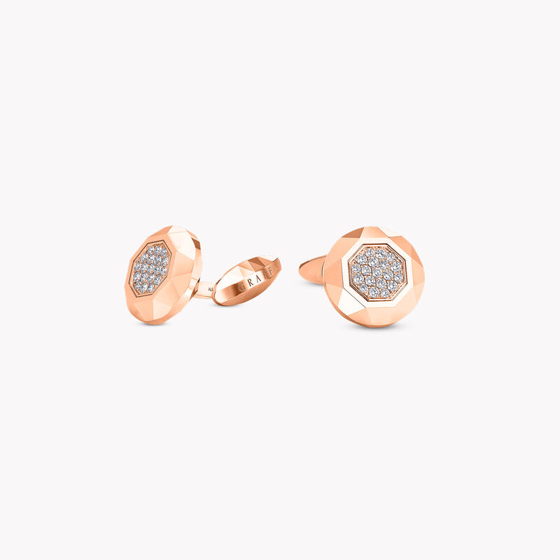 Faceted Diamond Cufflinks, , hi-res