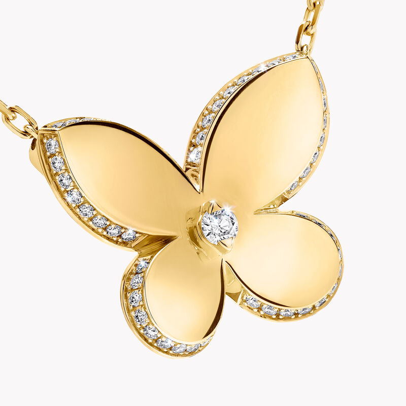 Pavé Butterfly Pendant, , hi-res