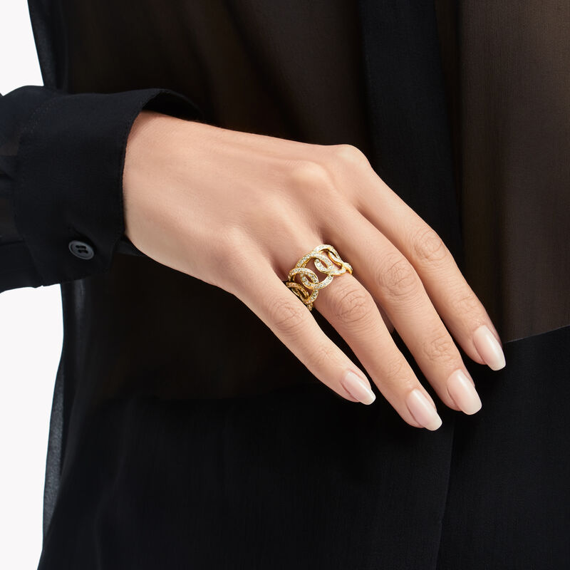 Inspired by Twombly Round Diamond Pavé Band, , hi-res
