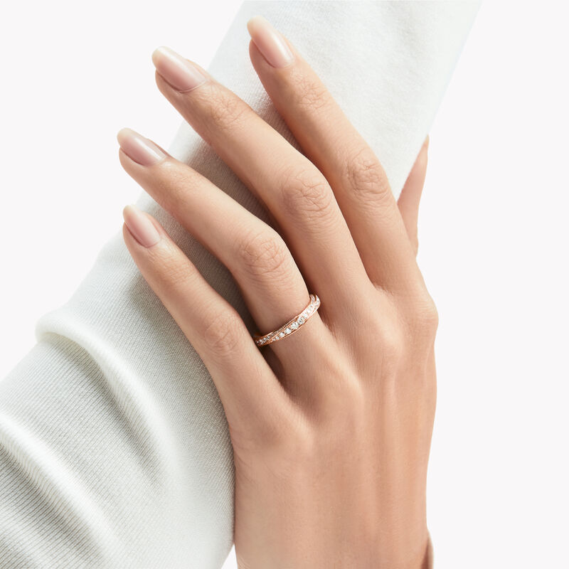 Spiral Pavé Diamond Band, , hi-res